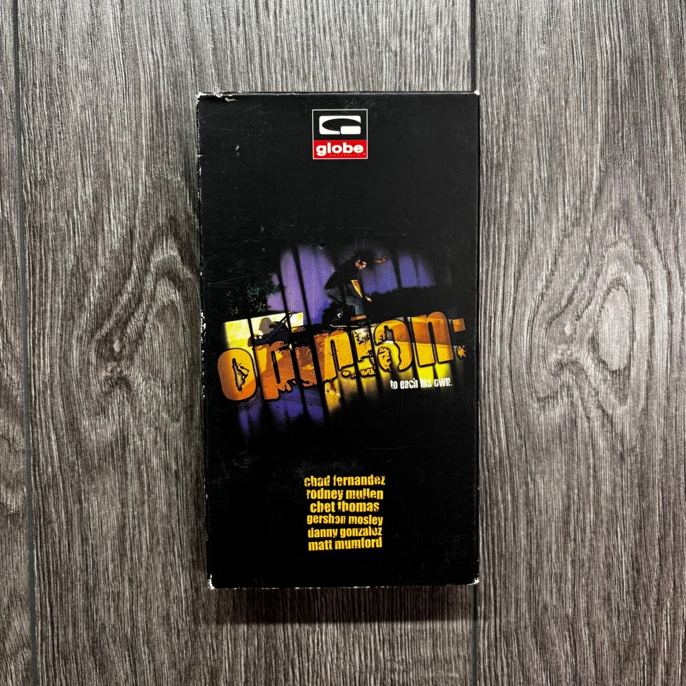 Globe Opinion To Each His Own Skateboarding VHS 2001 Rodney Mullen Chet Thomas